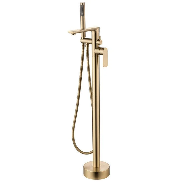 Modern Freestanding Bathtub Tap Free Copper Standing Tub Filler Tap -Bathlova