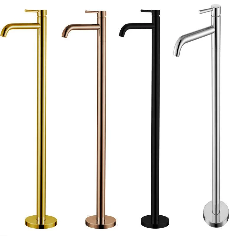 Modern Freestanding Bathtub Tap Metal Bathroom Tap with Handle -Bathlova