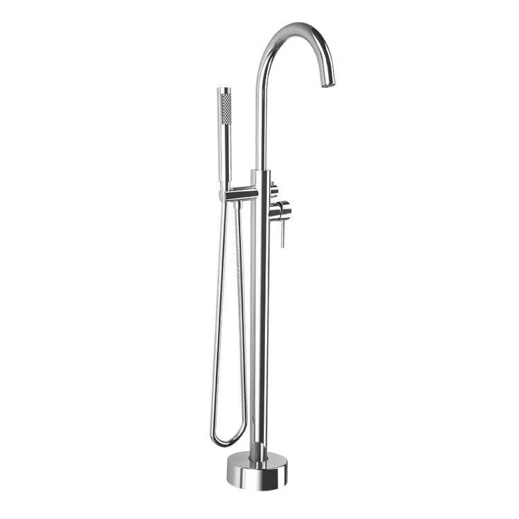 Modern Freestanding Bathtub Tap One Handle Copper Freestanding Tub Filler Trim -Bathlova