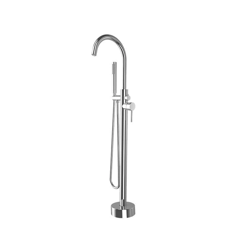 Modern Freestanding Bathtub Tap One Handle Copper Freestanding Tub Filler Trim -Bathlova