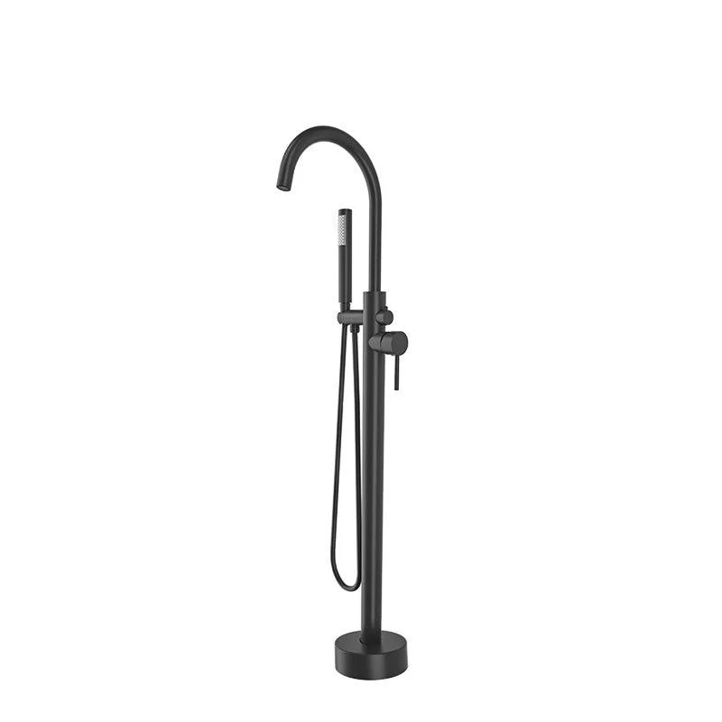 Modern Freestanding Bathtub Tap One Handle Copper Freestanding Tub Filler Trim -Bathlova