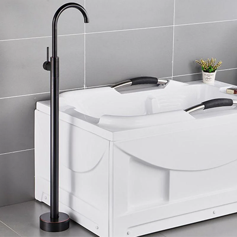 Modern Freestanding Bathtub Tap One Handle Freestanding Tub Filler Trim -Bathlova