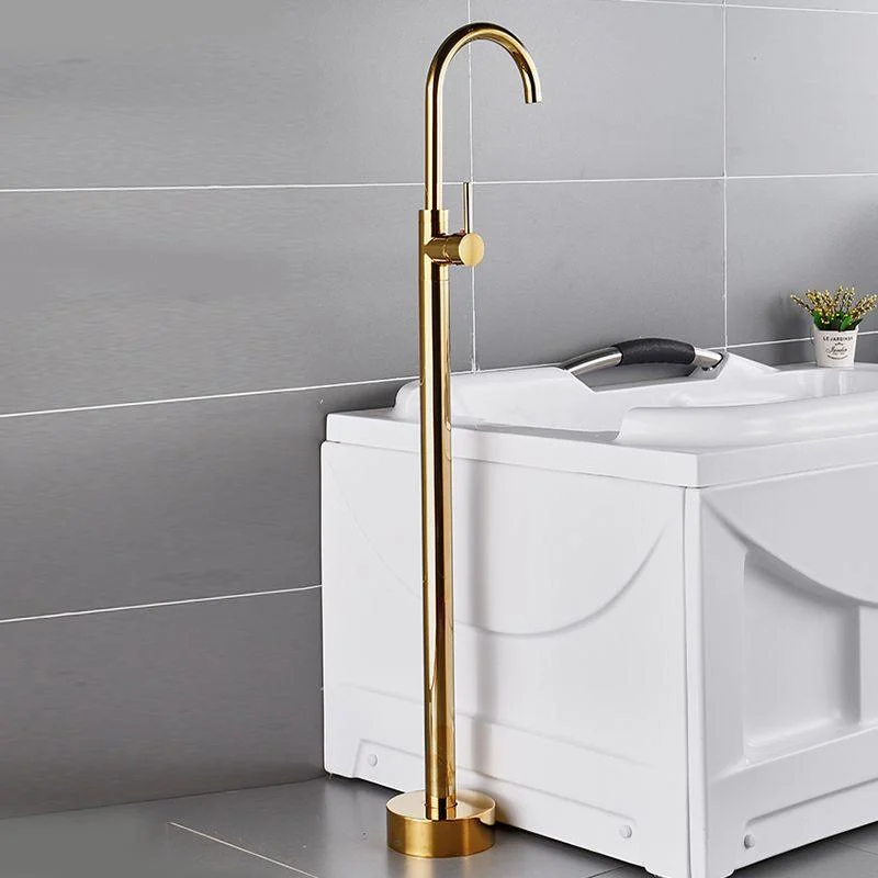 Modern Freestanding Bathtub Tap One Handle Freestanding Tub Filler Trim -Bathlova