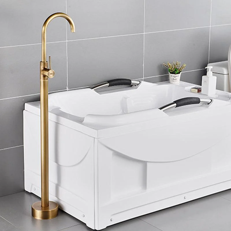 Modern Freestanding Bathtub Tap One Handle Freestanding Tub Filler Trim -Bathlova