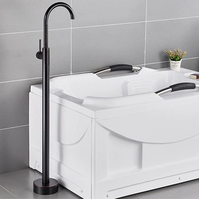 Modern Freestanding Bathtub Tap One Handle Freestanding Tub Filler Trim -Bathlova