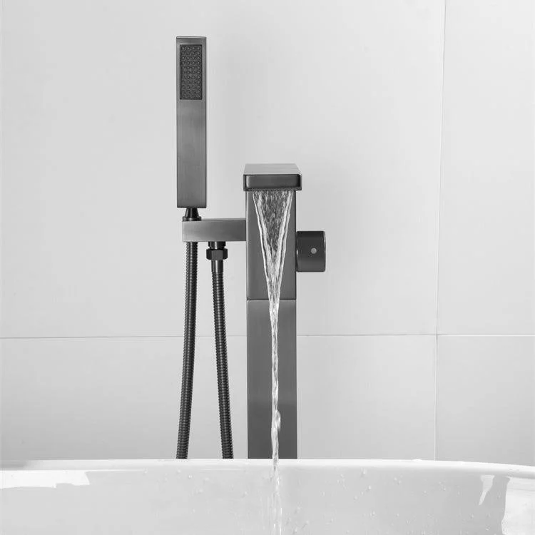 Modern Freestanding Tap Metal Freestanding Tub Filler Trim -Bathlova