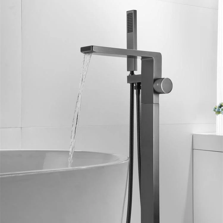 Modern Freestanding Tap Metal Freestanding Tub Filler Trim -Bathlova