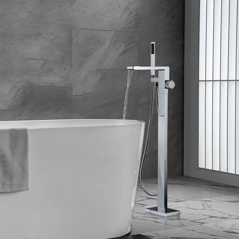 Modern Freestanding Tap Metal Freestanding Tub Filler Trim -Bathlova