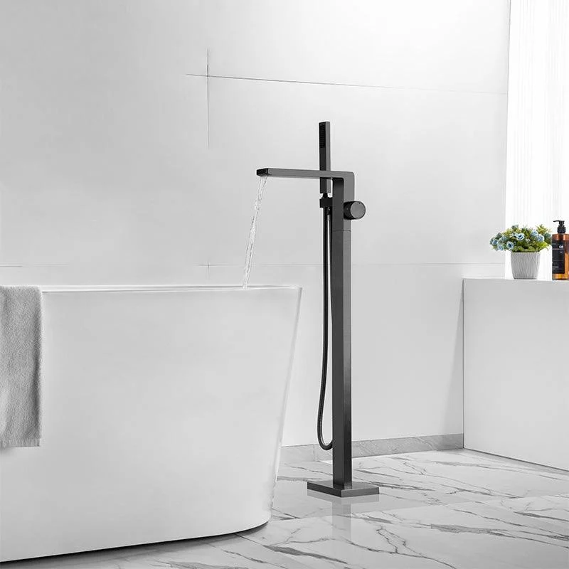 Modern Freestanding Tap Metal Freestanding Tub Filler Trim -Bathlova