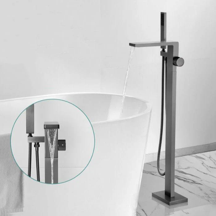 Modern Freestanding Tap Metal Freestanding Tub Filler Trim -Bathlova