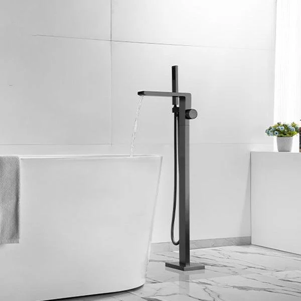 Modern Freestanding Tap Metal Freestanding Tub Filler Trim -Bathlova