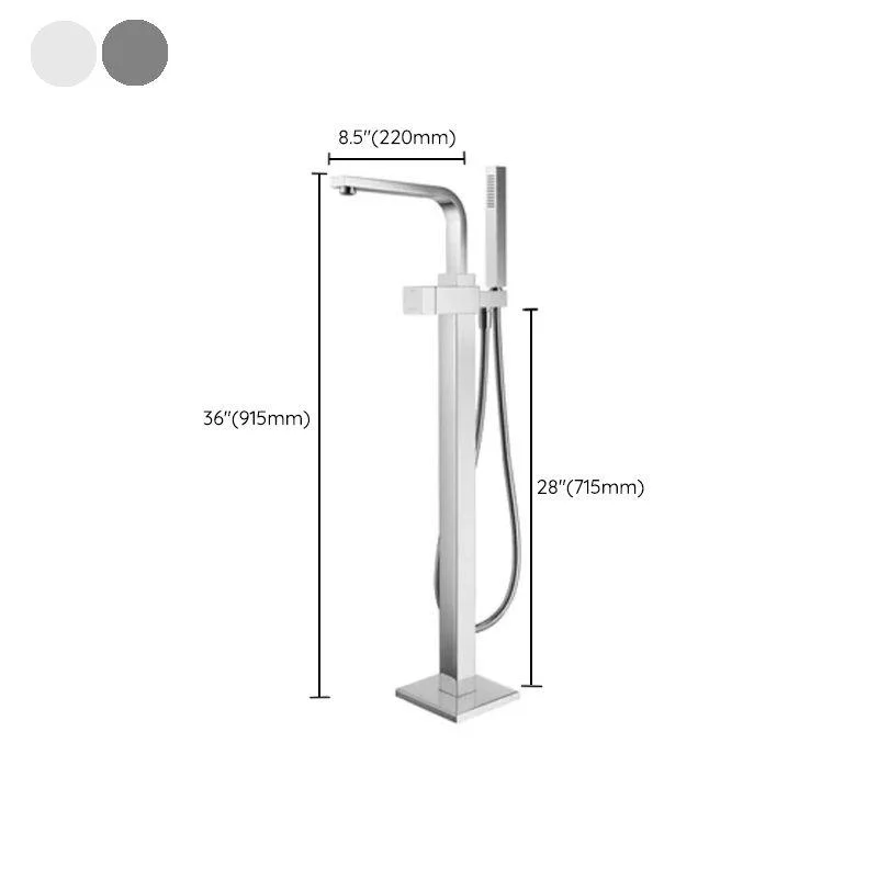 Modern Freestanding Tub Filler Trim Copper Freestanding Tub Fillers -Bathlova