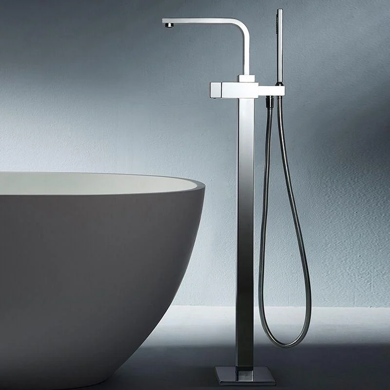 Modern Freestanding Tub Filler Trim Copper Freestanding Tub Fillers -Bathlova