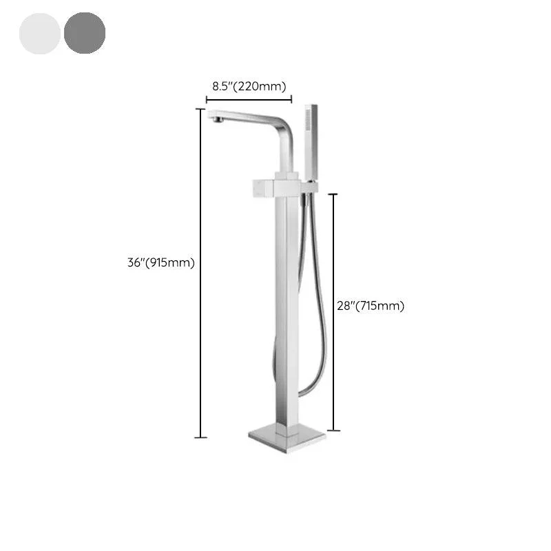 Modern Freestanding Tub Filler Trim Copper Freestanding Tub Fillers -Bathlova