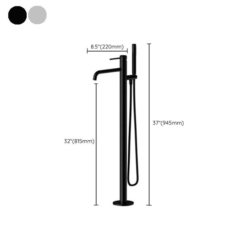 Modern Freestanding Tub Filler Trim Copper Freestanding Tub Fillers -Bathlova