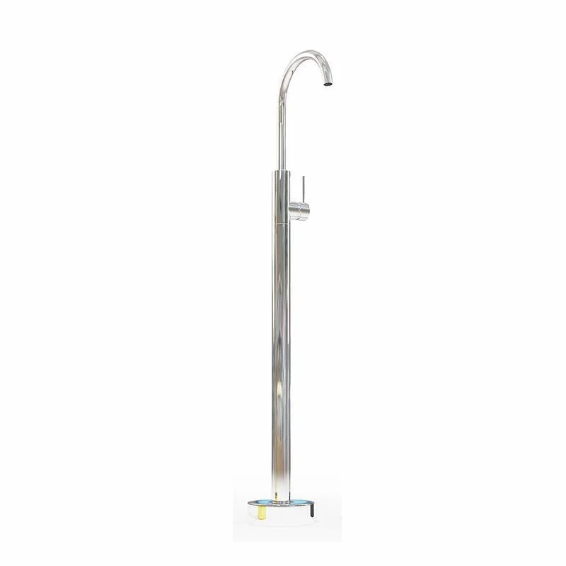 Modern Freestanding Tub Filler with 2 Handles Floor Mounted Bathroom Tap -Bathlova