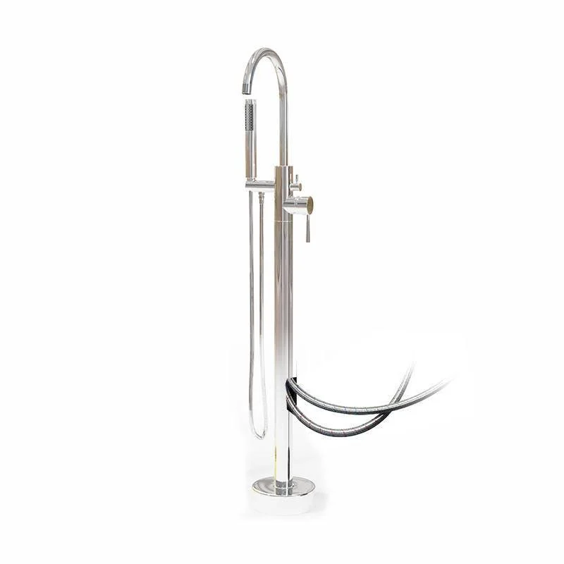 Modern Freestanding Tub Filler with 2 Handles Floor Mounted Bathroom Tap -Bathlova