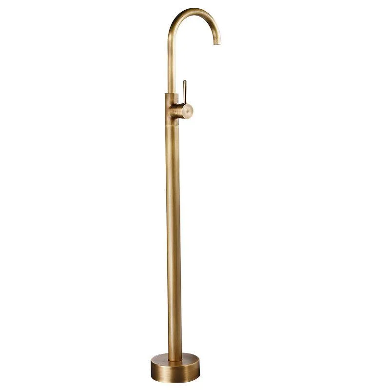 Modern Freestanding Tub Fillers Copper Freestanding Bathtub Tap -Bathlova