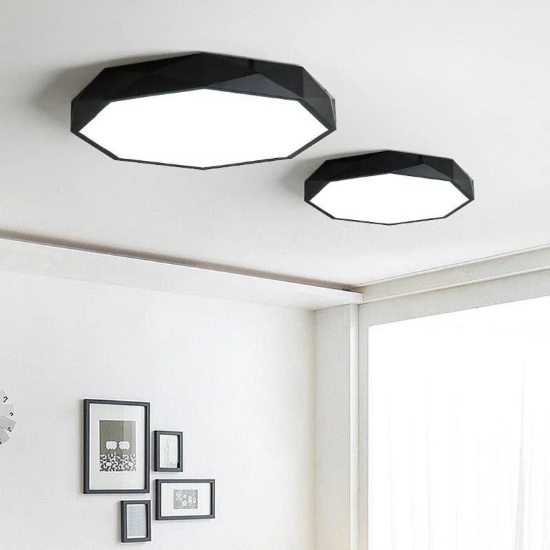 Modern Geometric LED Ceiling Light -Bathlova