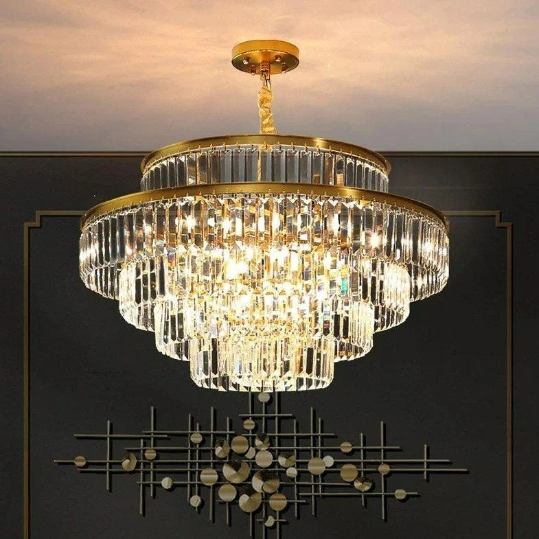 Modern Glass Crystal Chandelier -Bathlova