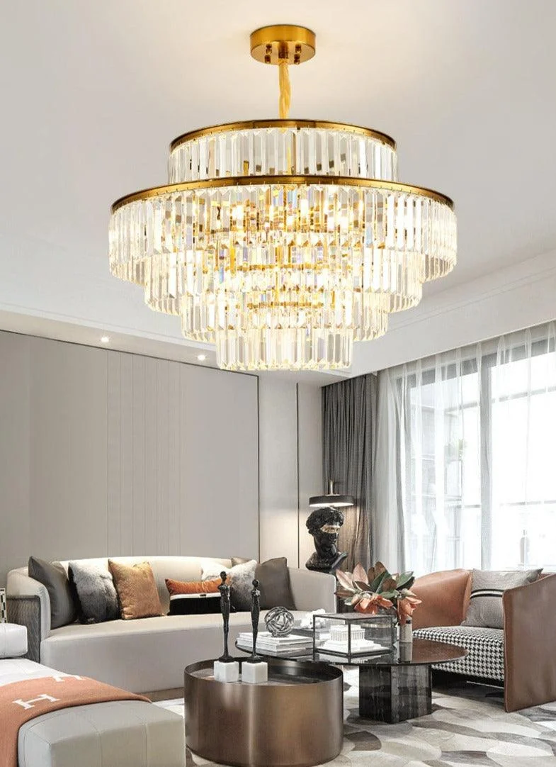 Modern Glass Crystal Chandelier -Bathlova