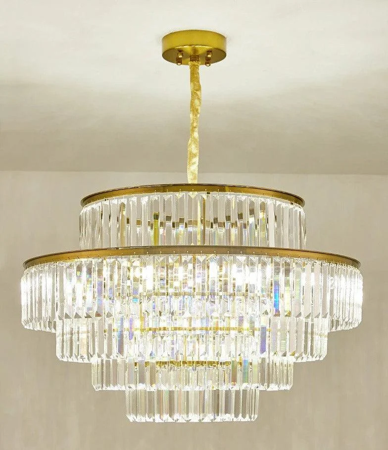 Modern Glass Crystal Chandelier -Bathlova