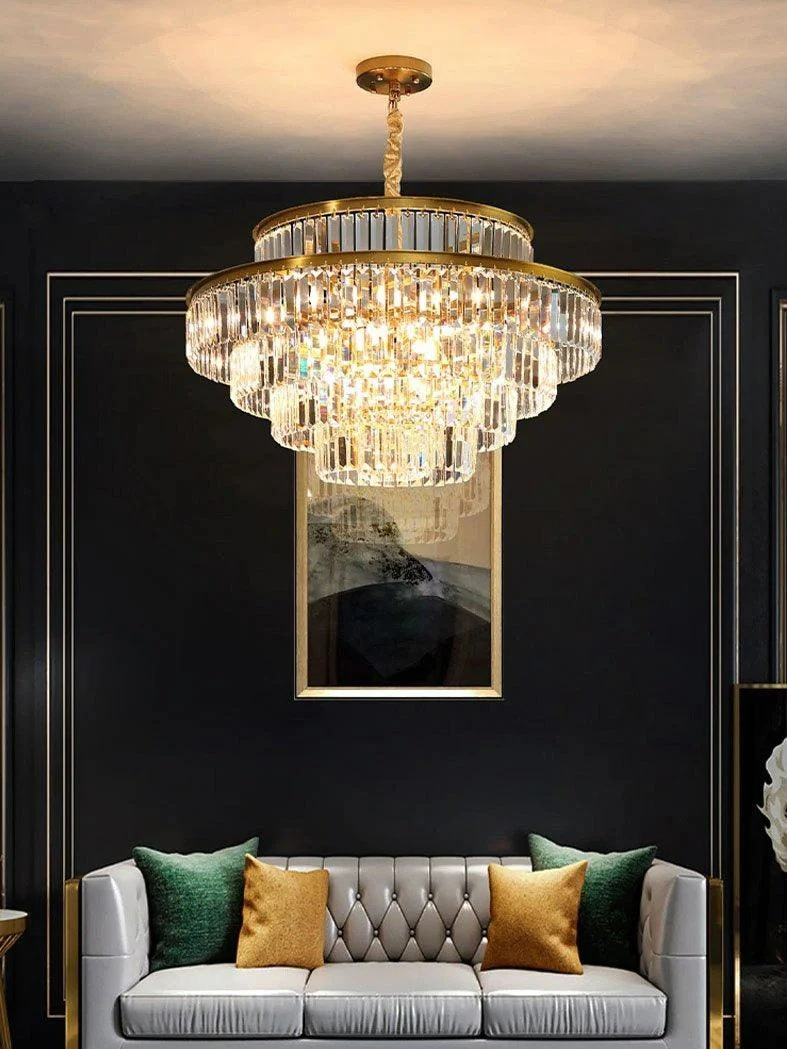 Modern Glass Crystal Chandelier -Bathlova