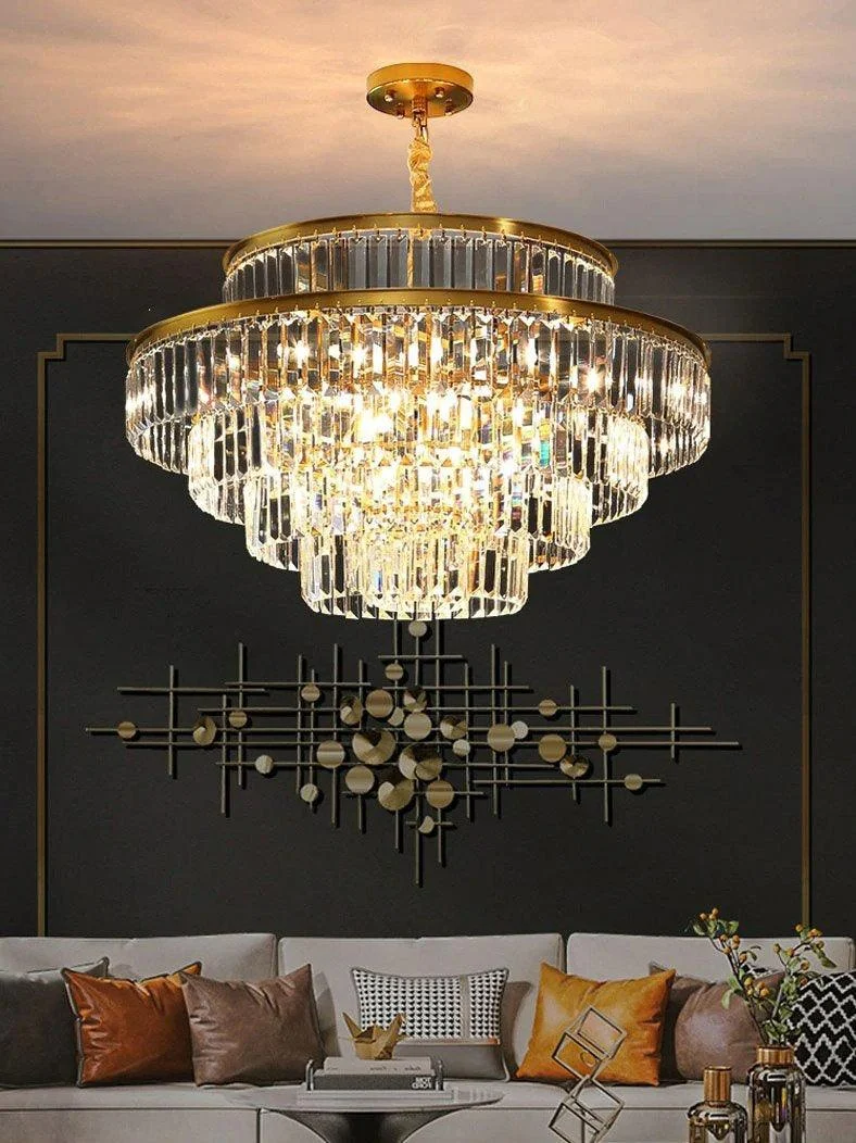 Modern Glass Crystal Chandelier -Bathlova