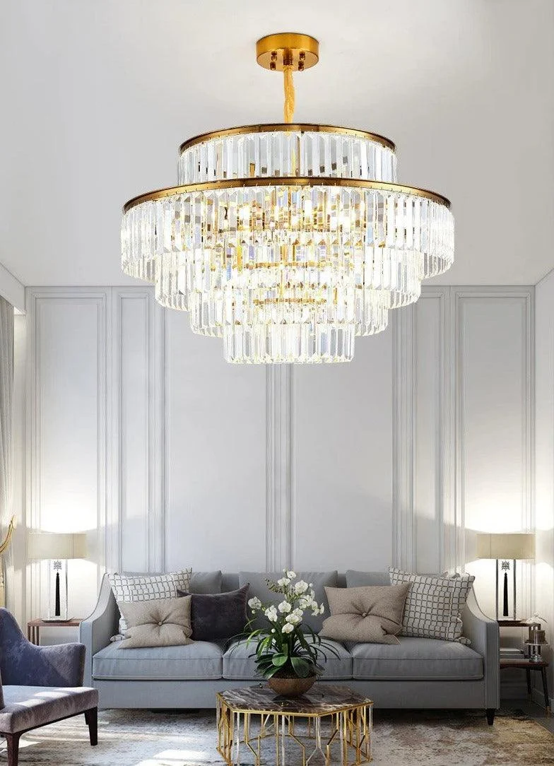 Modern Glass Crystal Chandelier -Bathlova