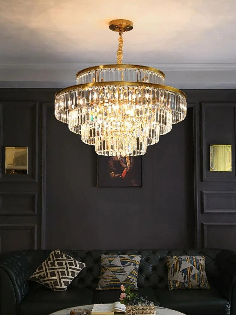 Modern Glass Crystal Chandelier -Bathlova