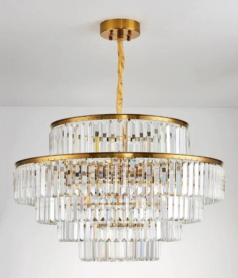 Modern Glass Crystal Chandelier -Bathlova