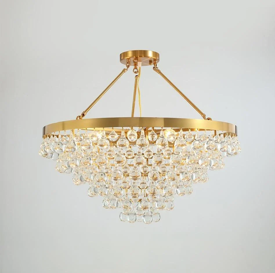 Modern Glass Crystal Droplet Chandelier -Bathlova