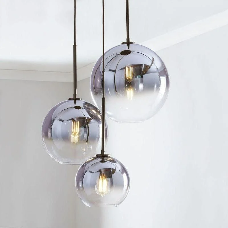 Modern Glass Globe Pendant Lights -Bathlova