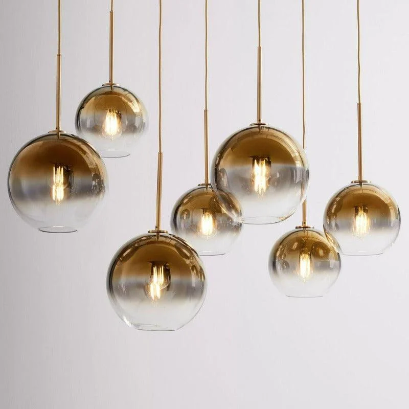 Modern Glass Globe Pendant Lights -Bathlova