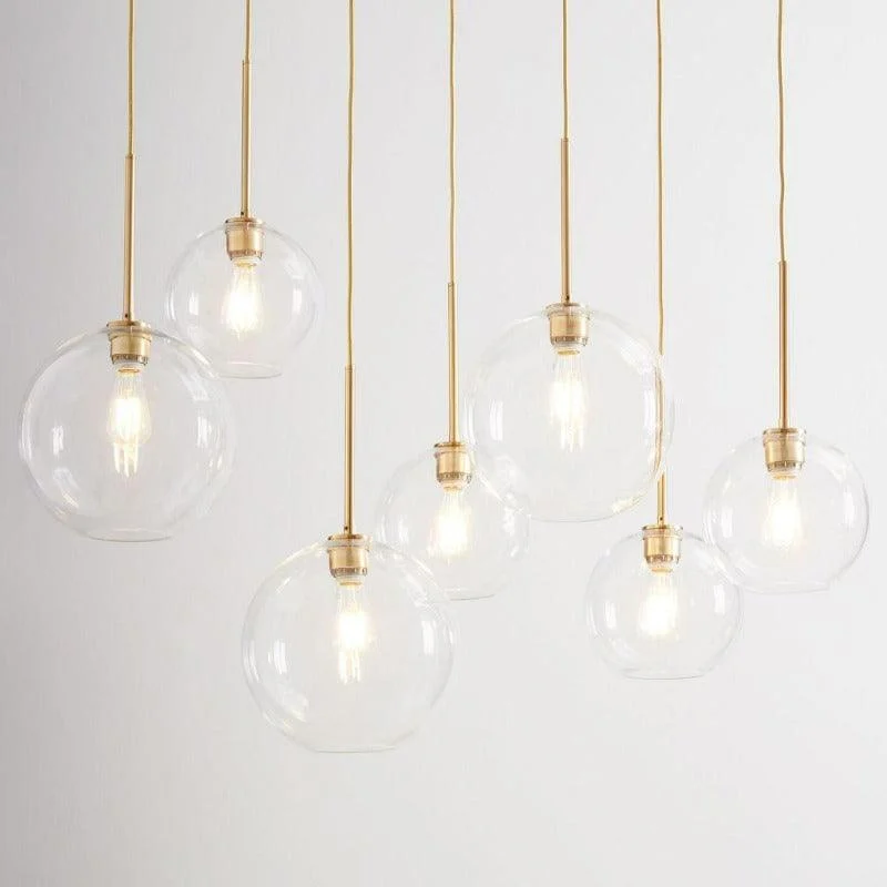 Modern Glass Globe Pendant Lights -Bathlova