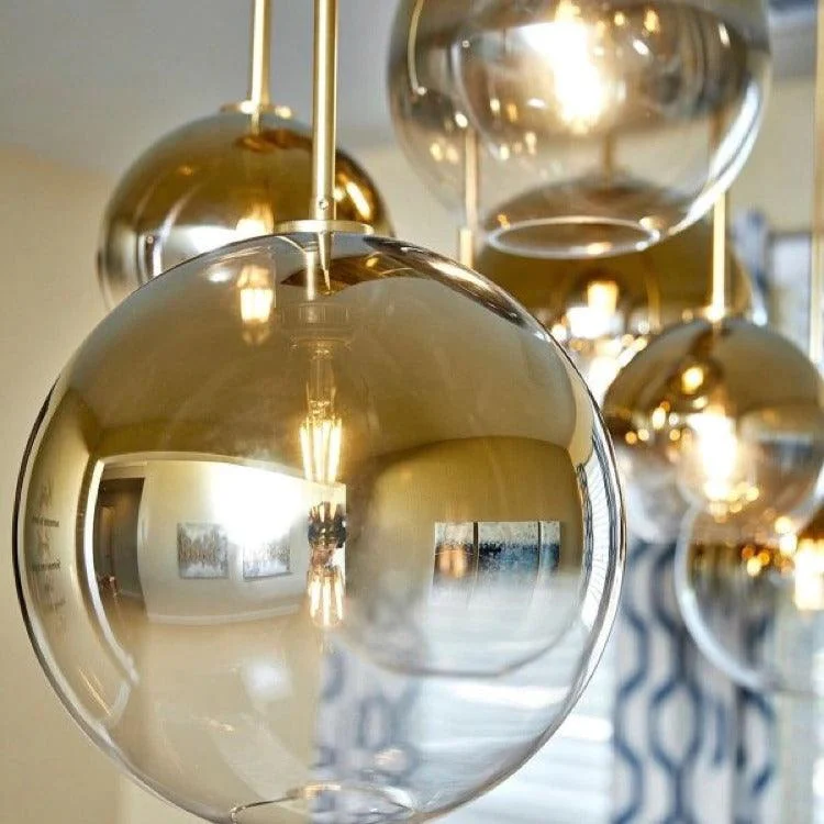 Modern Glass Globe Pendant Lights -Bathlova