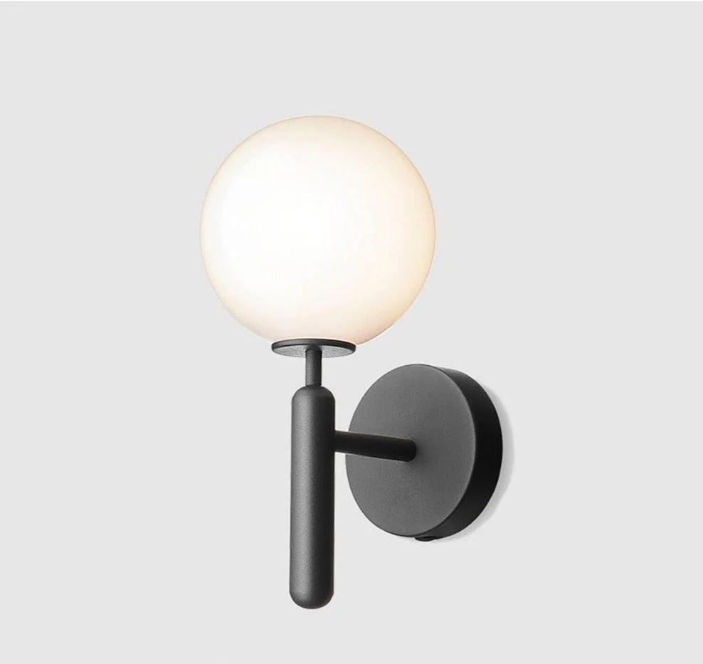 Modern Glass Globe Wall Light -Bathlova