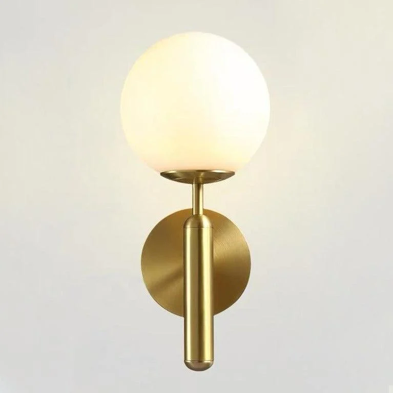 Modern Glass Globe Wall Light -Bathlova