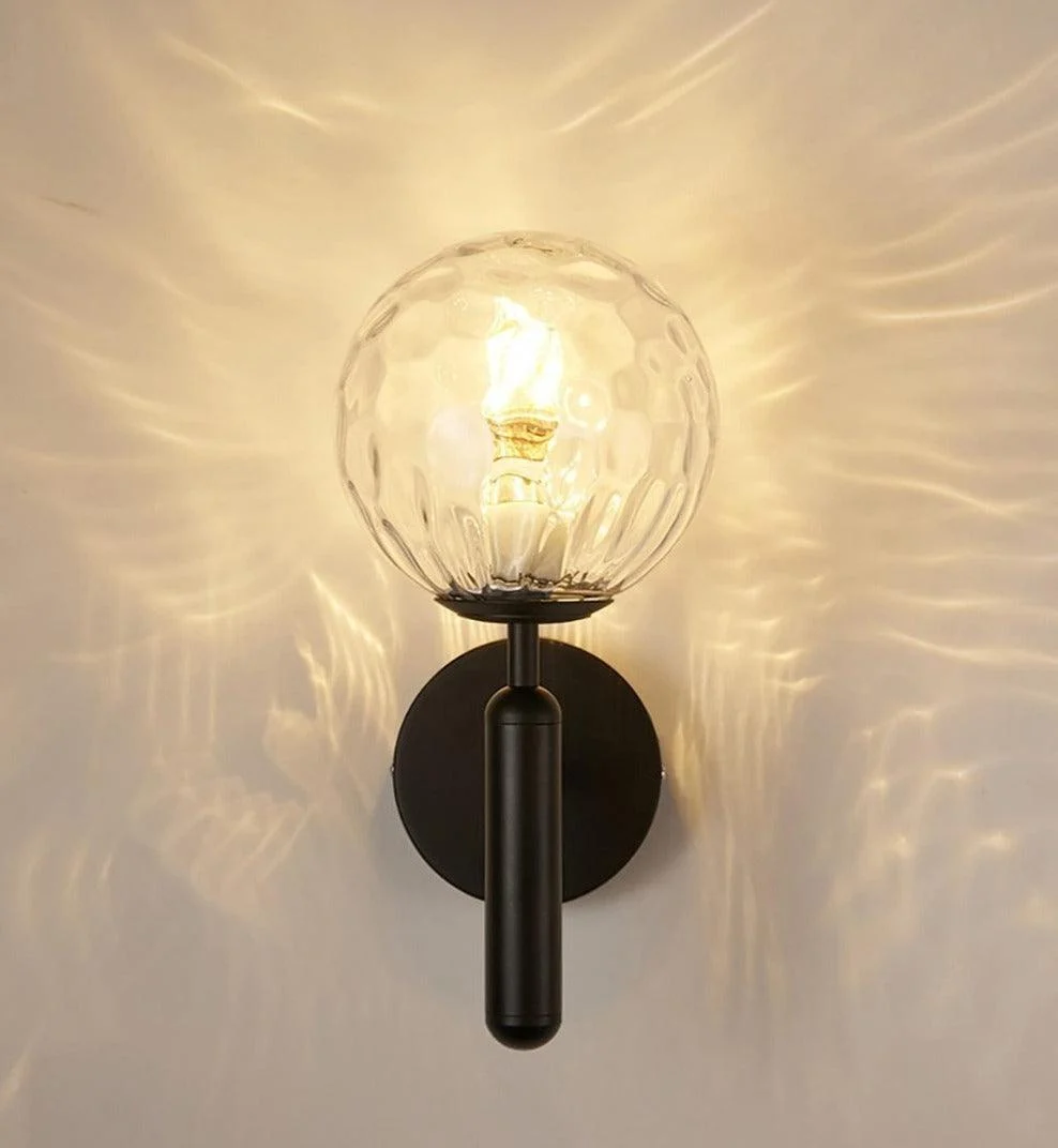 Modern Glass Globe Wall Light -Bathlova