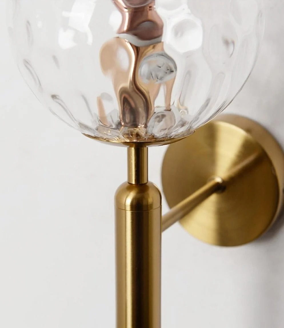 Modern Glass Globe Wall Light -Bathlova