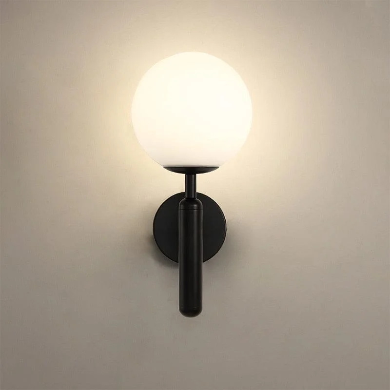 Modern Glass Globe Wall Light -Bathlova