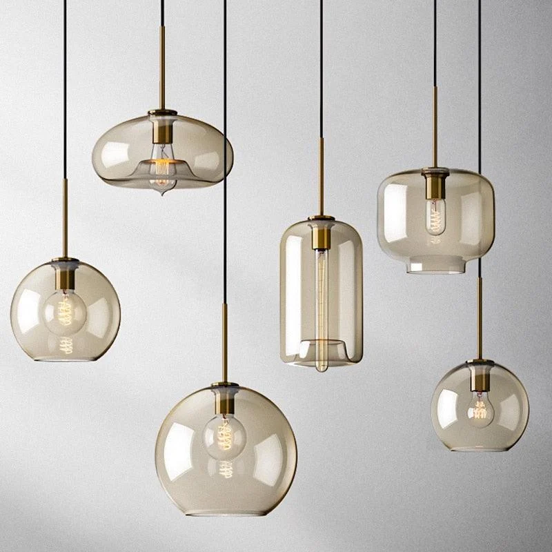 Modern Glass Pendant Lights -Bathlova