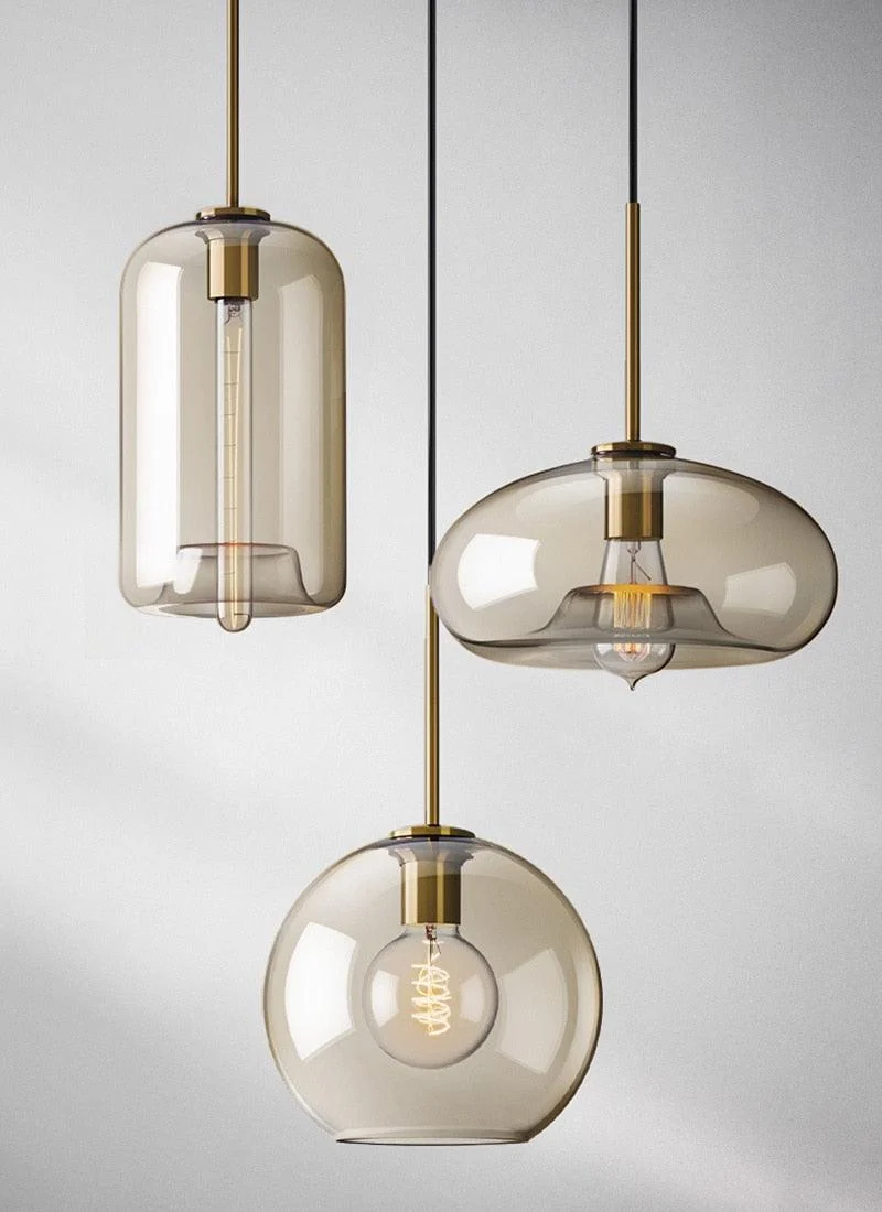 Modern Glass Pendant Lights -Bathlova