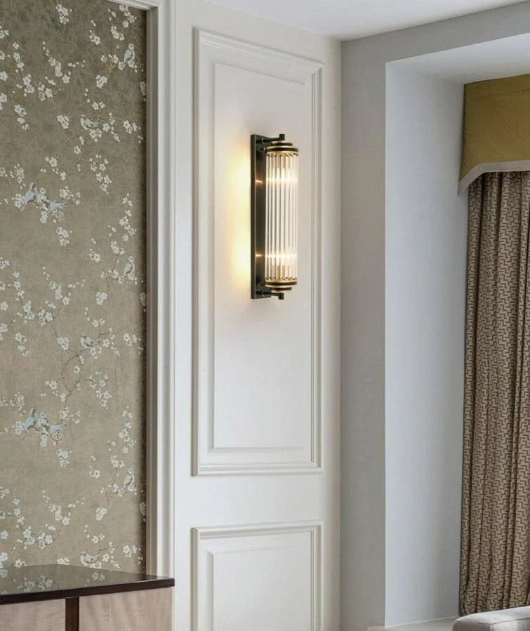 Modern Glass Wall Sconce -Bathlova