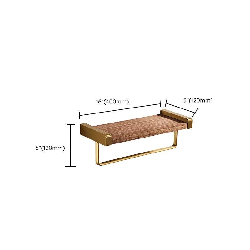 Modern Gold Bath Hardware Set Bath Shelf Paper Holder Bathroom Accessory Set -Bathlova