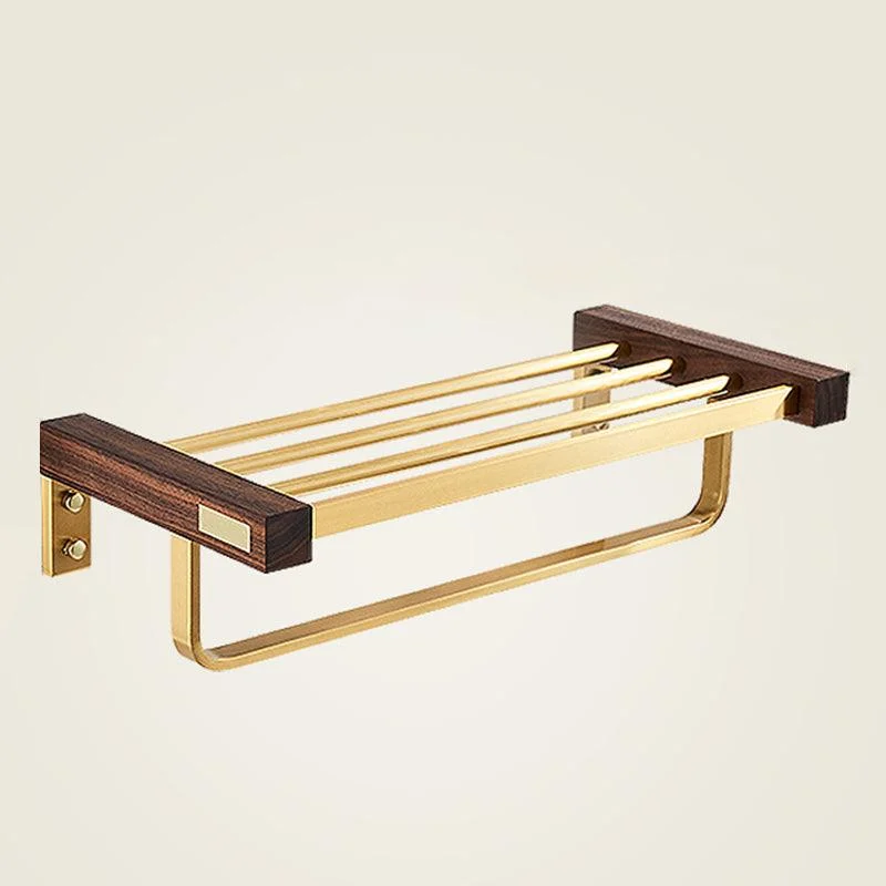 Modern Gold Bath Hardware Set Bath Shelf Paper Holder Bathroom Accessory Set -Bathlova