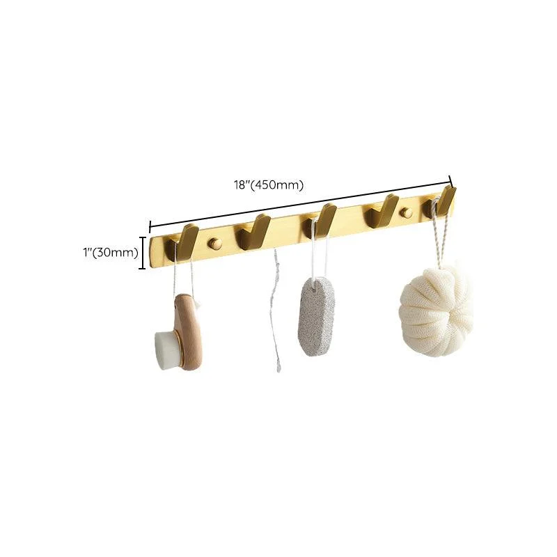 Modern Gold Bathroom Accessory Kit Towel Bar Bath Shelf Bath Hardware Set -Bathlova