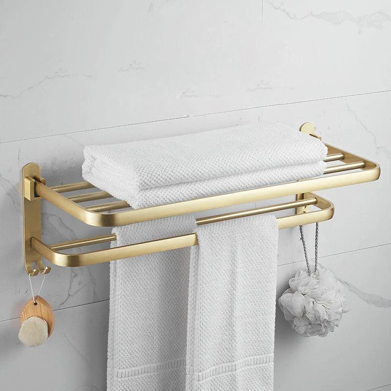 Modern Gold Bathroom Accessory Kit Towel Bar Bath Shelf Bath Hardware Set -Bathlova