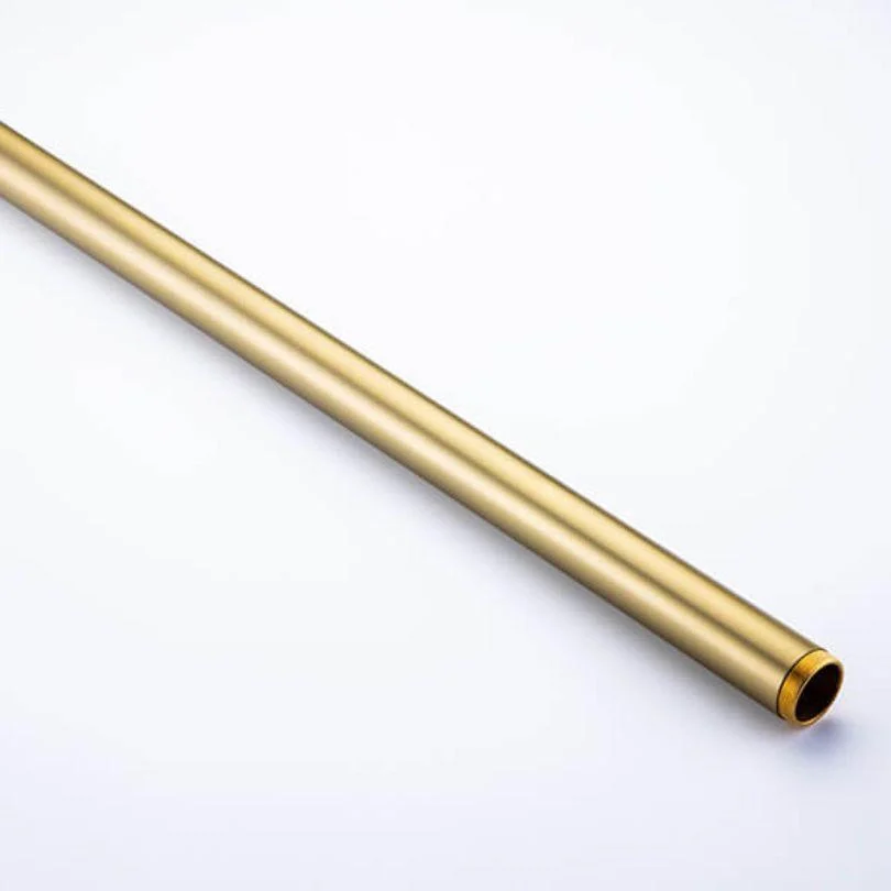 Modern Gold Brass Freestanding Bathtub Filler Tap with Handheld Shower - 30" -Bathlova