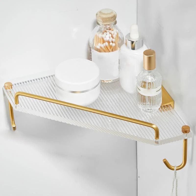 Modern Gold/Black 3 Piece Bathroom Accessory Set, Bath Shelf -Bathlova